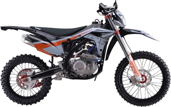 Кроссовый мотоцикл BSE Z8 300e 21/18 Grey Orange Black 2 pitbikemarket.ru