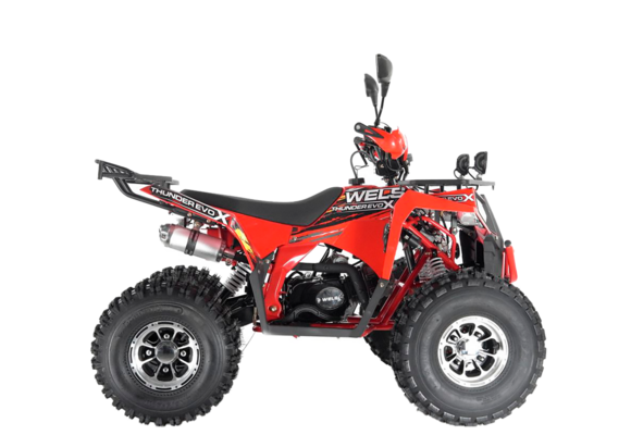 Квадроцикл Wels Thunder EVO X 125 красный pitbikemarket.ru