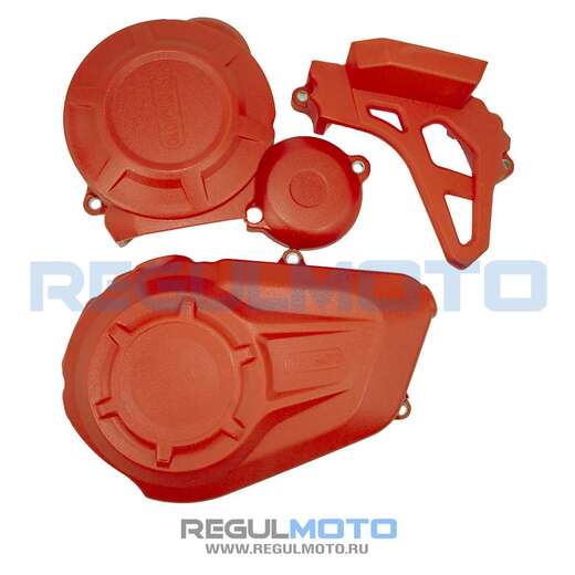 Крышки защитные на двигатель ZS PR c балансирным валом Regulmoto (Оранжевый) pitbikemarket.ru