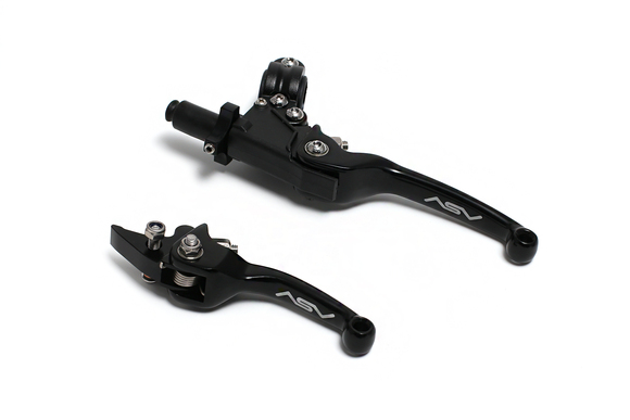 Комплект складных рычагов ASV CNC черный pitbikemarket.ru
