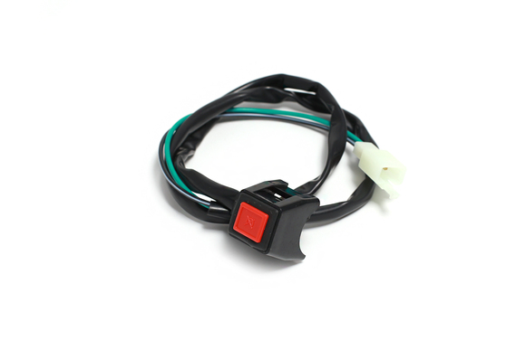 Кнопка стоп двигателя с креплением на руль квадратная (красная) pitbikemarket.ru