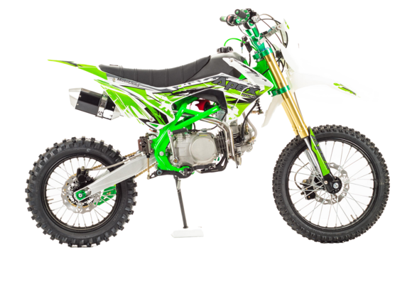 Питбайк Motoland APEX125 E (2022 г.) Зеленый pitbikemarket.ru