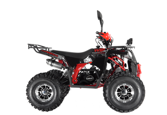 Квадроцикл Wels Thunder EVO X 125 черный pitbikemarket.ru