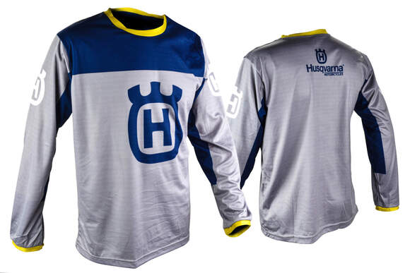 Джерси/футболка для мотокросса Husqvarna #1 (M) pitbikemarket.ru