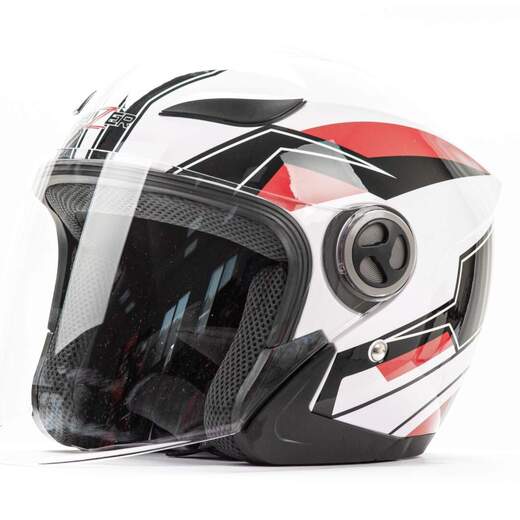 Шлем мото открытый HIZER 219 №1 (L) white pitbikemarket.ru