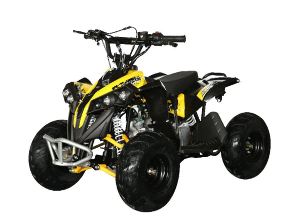 Детский электро квадроцикл MOTAX ATV CAT 1000W чёрно-желтый pitbikemarket.ru